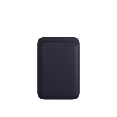 Кожаный кошелёк для iPhone 14 Pro с MagSafe - Чёрный