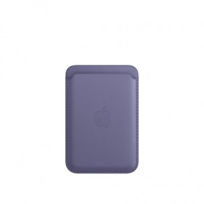 Кожаный кошелёк для iPhone 14 Pro с MagSafe - Глициния