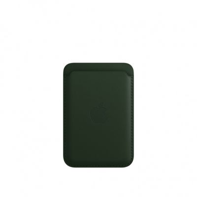 Кожаный кошелёк для iPhone 14 Pro с MagSafe - Зелёный