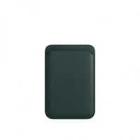 Кожаный кошелёк для iPhone 14 Pro с MagSafe - Зелёный лес
