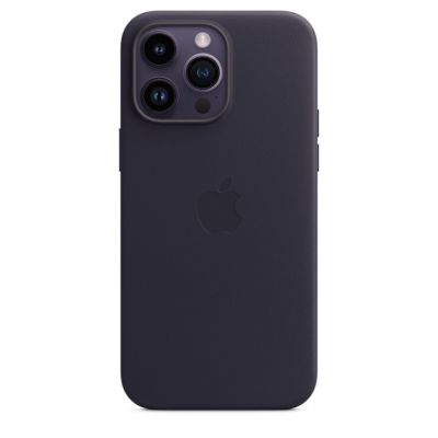 Кожаный чехол для iPhone 14 Pro Max с MagSafe - Фиолетовый