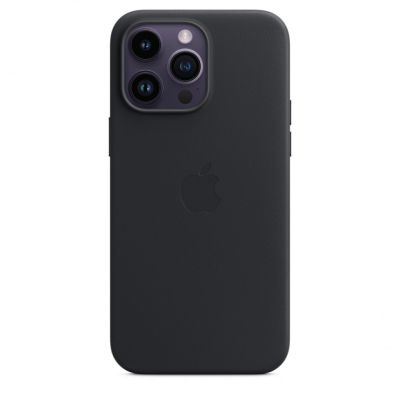 Кожаный чехол для iPhone 14 Pro Max с MagSafe - "Тёмная ночь"