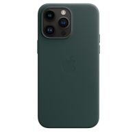 Кожаный чехол для iPhone 14 Pro Max с MagSafe - Зелёный