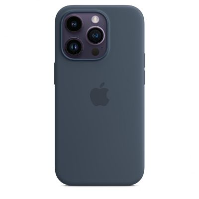 Чехол Silicone Case для iPhone 14 Pro Max, силикон, - Тёмно-синий