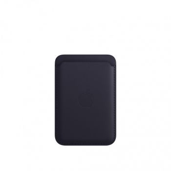 Кожаный кошелек для iPhone 14 Pro Max с MagSafe - Чёрный