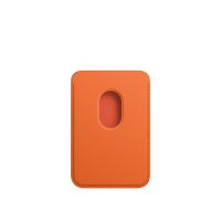 Кожаный кошелек для iPhone 14 Pro Max с MagSafe - Оранжевый