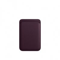 Кожаный кошелёк для iPhone 14 Pro Max с MagSafe - Тёмно-вишневый