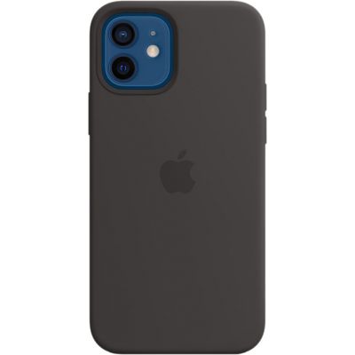 Чехол Silicone Case для iPhone 12/12 Pro, cиликон, чёрный