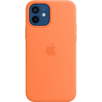 Чехол Silicone Case для iPhone 12/12 Pro, cиликон, «кумкват»