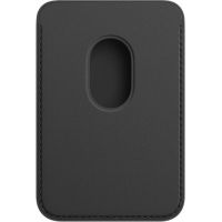 Кожаный чехол-бумажник Apple MagSafe для iPhone 12 / 12 Pro, чёрный