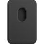 Кожаный чехол-бумажник Apple MagSafe для iPhone 12 / 12 Pro, чёрный