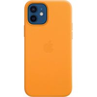 Чехол Leather Case для iPhone 12/12 Pro, кожа, «золотой апельсин»