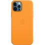 Чехол Leather Case для iPhone 12/12 Pro, кожа, «золотой апельсин»