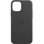 Чехол Leather Case для iPhone 12/12 Pro, кожа, чёрный