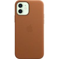 Чехол Leather Case для iPhone 12/12 Pro, кожа, золотисто-коричневый
