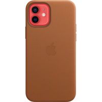 Чехол Leather Case для iPhone 12/12 Pro, кожа, золотисто-коричневый