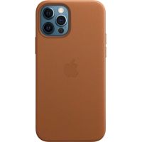 Чехол Leather Case для iPhone 12/12 Pro, кожа, золотисто-коричневый