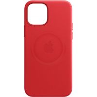 Чехол Leather Case для iPhone 12/12 Pro, кожа, красный