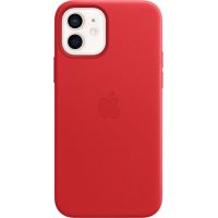 Чехол Leather Case для iPhone 12/12 Pro, кожа, красный