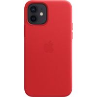 Чехол Leather Case для iPhone 12/12 Pro, кожа, красный