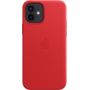 Чехол Leather Case для iPhone 12/12 Pro, кожа, красный