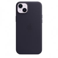 Кожаный чехол Leather Case для iPhone 14 Plus, - Чёрный