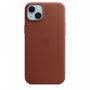 Кожаный чехол Leather Case для iPhone 14 - Коричневый