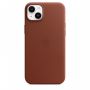 Кожаный чехол Leather Case для iPhone 14 - Коричневый