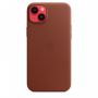 Кожаный чехол Leather Case для iPhone 14 - Коричневый