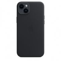 Кожаный чехол Leather Case для iPhone 14 - "Тёмная ночь"