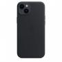 Кожаный чехол Leather Case для iPhone 14 - "Тёмная ночь"