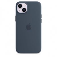 Чехол Silicone Case для iPhone 14, силикон, - Тёмно-синий