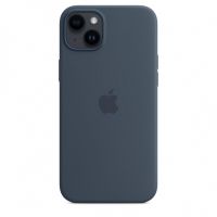 Чехол Silicone Case для iPhone 14, силикон, - Тёмно-синий