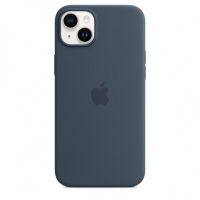 Чехол Silicone Case для iPhone 14, силикон, - Тёмно-синий