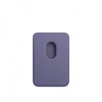 Кожаный кошелёк для iPhone 14 с MagSafe - Фиолетовый