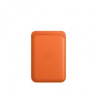 Кожаный кошелёк для iPhone 14 Plus с MagSafe - Оранжевый