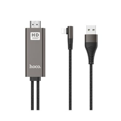 Кабель Hoco UA14 HDTV Lightning - HDMI Full HD 1080P, 2 метра, чёрный