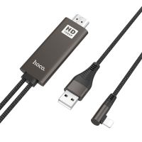Кабель Hoco UA14 HDTV Lightning - HDMI Full HD 1080P, 2 метра, чёрный