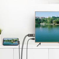 Кабель Hoco UA14 HDTV Lightning - HDMI Full HD 1080P, 2 метра, чёрный