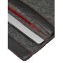 Чехол-конверт с карманом Alexander для MacBook 12'', войлок и кожа, тёмно-серый