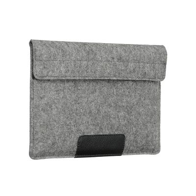 Чехол-конверт Alexander для MacBook Air 15'', войлок и кожа, светло-серый