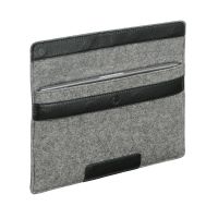 Чехол-конверт Alexander для MacBook Air 15'', войлок и кожа, светло-серый