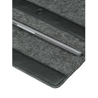 Чехол-конверт Alexander для MacBook Air 15'', войлок и кожа, тёмно-серый