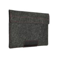 Чехол-конверт с карманом Alexander для MacBook Pro 14", войлок и кожа, тёмно-серый