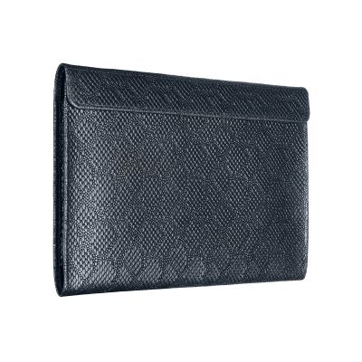 Чехол-конверт Alexander для MacBook Pro 14", кожа, ромб, тёмно-синий