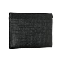 Чехол-конверт Alexander для MacBook Pro 16", кожа, питон, чёрый