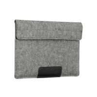 Чехол-конверт Alexander для MacBook Pro 16", войлок и кожа, светло-серый