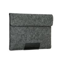 Чехол-конверт Alexander для MacBook Pro 16", войлок и кожа, тёмно-серый
