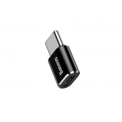 Адаптер Baseus Micro Female To Type-C Male Adapter Converter 2.4A Black