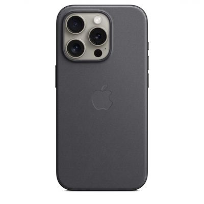 Накладка Apple FineWoven Case с MagSafe для iPhone 15 Pro Max, чёрный 
